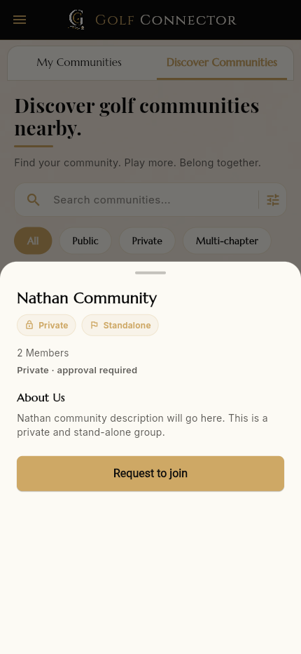 Join confirmation